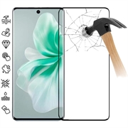vivo S18/S18 Pro Koko Peittävä Panssarilasi - 9H - Musta Reuna