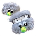 Furry Monster Sarjan AirPods Pro Silikonikotelo - Harmaa