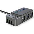 GC06 Tehokas autolaturisovitin - 3 pistorasiaa, USB-A, PD USB-C - 120W