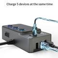 GC06 Tehokas autolaturisovitin - 3 pistorasiaa, USB-A, PD USB-C - 120W