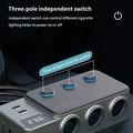 GC06 Tehokas autolaturisovitin - 3 pistorasiaa, USB-A, PD USB-C - 120W