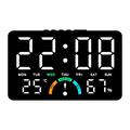 GH9007 LED-digitaalinen herätyskello kosteusnäytöllä – musta