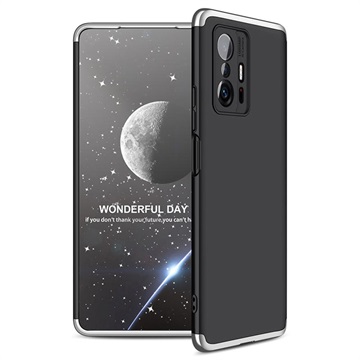 GKK Irrotettava Xiaomi 11T/11T Pro Suojakuori - Hopea / Musta
