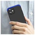 GKK Irrotettava iPhone 12 Suojakuori - Sininen / Musta
