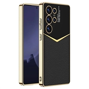 Samsung Galaxy S25 Ultra GKK Galvanoitu Hybridikotelo - Musta