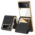 GKK Galvanoitu Samsung Galaxy Z Flip3 5G Hybridikotelo - Musta
