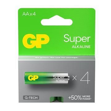 GP Super G-Tech LR6/AA alkaliparistot - 4 kpl.