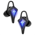 Gaming Bluetooth 5.0 TWS Kuulokkeet Latauskotelolla K9 - Hopea