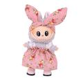 Puutarha-Party mekko ja pääpanta setti Labubu Mini hahmolle 17cm - vaaleanpunainen
