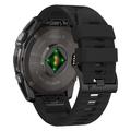 Garmin Fenix 5X/5X Plus/6X/6X Pro/7X/8 Tech-Protect Silikonilinjainen hihna - 51mm - musta