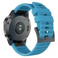 Garmin Fenix 7X/6X GPS/6X Pro Pehmeä Silikoniranneke - Sininen