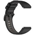 Garmin Fenix 8 Pehmeä Silikoniranneke - 51mm - Mustanharmaa