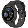 Garmin Fenix 8 Pehmeä Silikoniranneke - 51mm - Mustanharmaa