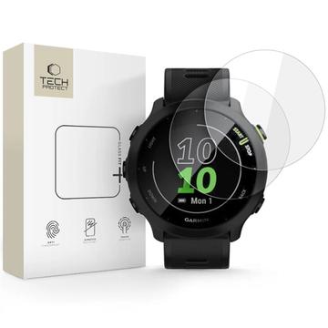 Garmin Forerunner 55 Tech-Protect Glass Fit+ Panssarilasi - 2 kpl. - Kirkas