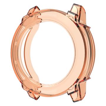 Garmin Instinct 3 Erittäin Ohut TPU Suojakuori - 45mm - Läpinäkyvä Oranssi