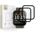 Garmin Venu X1 Tech-Protect Glass Flex+ -hybridinäytönsuoja - 2 kpl. - Musta reuna
