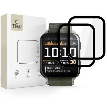 Garmin Venu X1 Tech-Protect Glass Flex+ -hybridinäytönsuoja - 2 kpl. - Musta reuna