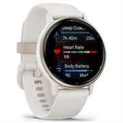 Garmin Vivoactive 5 Fitness-älykello - Norsunluu / kerman kulta