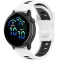Garmin Vivoactive 6 Silikoninen Urheiluhihna - Valkoinen / Musta