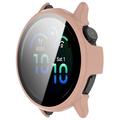 Garmin Vivoactive 6 Muovikotelo Panssarilasi - Pinkki