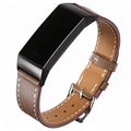 Fitbit Charge 3 Nahkahihna Liittimillä - Coffee