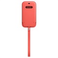 Apple iPhone 12/12 Pro Nahkatasku MagSafella MHYA3ZM/A - Sitruspinkki
