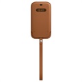 Apple iPhone 12 Mini Nahkatasku MagSafella MHMP3ZM/A - Satulanruskea