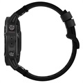 Garmin Fenix 6/5/5 Plus Aito Nahkaranneke - Musta