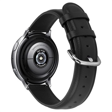 Samsung Galaxy Watch Active2 Aito Nahkaranneke - 44mm - Musta