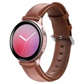 Samsung Galaxy Watch Active2 Aito Nahkaranneke - 44mm - Ruskea