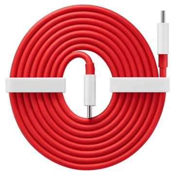 OnePlus Warp Charge USB Type-C Johto 5481100048 - 1.5m - Punainen / Valkoinen