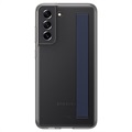 Samsung Galaxy S21 FE 5G Slim Strap Suojakuori EF-XG990CBEGWW - Tummanharmaa