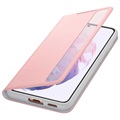 Samsung Galaxy S21+ 5G Clear View Kotelo EF-ZG996CPEGEE (Avoin pakkaus - Erinomainen) - Pinkki