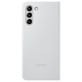 Samsung Galaxy S21+ 5G LED View Kotelo EF-NG996PJEGEE (Avoin pakkaus - Erinomainen) - Vaaleanharmaa