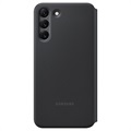 Samsung Galaxy S22+ 5G Smart LED View Kotelo EF-NS906PBEGEE (Avoin pakkaus - Erinomainen) - Musta