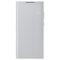 Samsung Galaxy S22 Ultra 5G Smart LED View Kotelo EF-NS908PJEGEE - Vaaleanharmaa