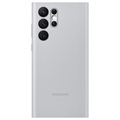 Samsung Galaxy S22 Ultra 5G Smart LED View Kotelo EF-NS908PJEGEE - Vaaleanharmaa