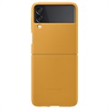 Samsung Galaxy Z Flip3 5G Nahkakotelo EF-VF711LYEGWW - Mustard