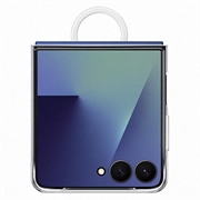 Samsung Galaxy Z Flip7 Clear Suojakuori Sormuksella EF-QF766CTEGWW - Läpinäkyvä