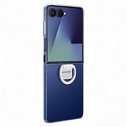 Samsung Galaxy Z Flip7 Clear Suojakuori Sormuksella EF-QF766CTEGWW - Läpinäkyvä