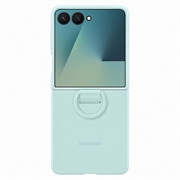 Samsung Galaxy Z Flip7 Silikonikotelo Renkaalla EF-PF766TMEGWW - Vaaleansininen