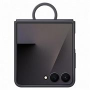Samsung Galaxy Z Flip7 Silikonikotelo Renkaalla EF-PF766TBEGWW - Musta