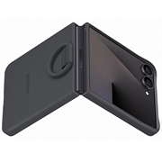 Samsung Galaxy Z Flip7 Silikonikotelo Renkaalla EF-PF766TBEGWW - Musta