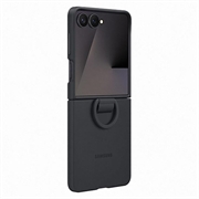 Samsung Galaxy Z Flip7 Silikonikotelo Renkaalla EF-PF766TBEGWW - Musta