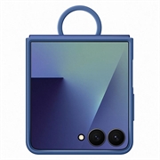 Samsung Galaxy Z Flip7 Silikonikotelo Renkaalla EF-PF766TNEGWW - Sininen