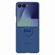 Samsung Galaxy Z Flip7 Silikonikotelo Renkaalla EF-PF766TNEGWW - Sininen