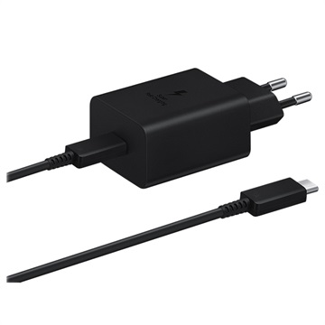 Samsung Super Fast USB-C Virtalähde EP-T4510XBEGEU - 45W (Avoin pakkaus - Erinomainen) - Musta