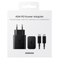 Samsung Super Fast USB-C Virtalähde EP-T4510XBEGEU - 45W - Musta