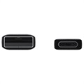 Samsung USB-A / USB-C Kaapeli EP-DG930MBEGWW - 1.5m - 25W - 2 Kpl. - Musta