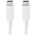 Samsung USB-C / USB-C Kaapeli EP-DX510JWEGEU (Bulkki Tyydyttävä) - 5A, 1.8m - Valkoinen